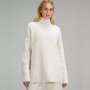 Lululemon Cable-Knit Relaxed-Fit Sweater Medium